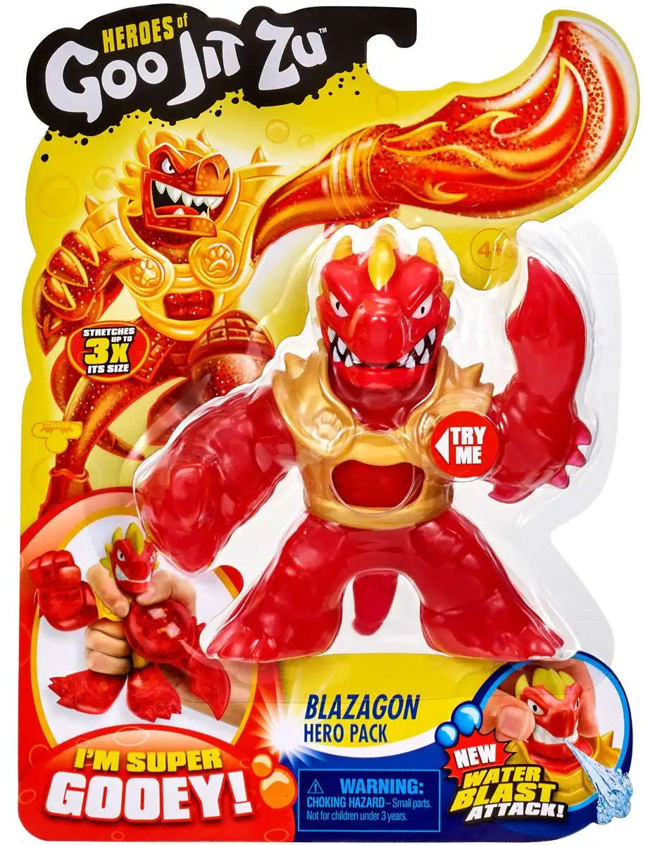 Heroes of Goo Jit Zu Golden Blazagon vs Rock Jaw Water Blast Versus Action Figur 