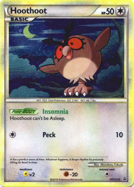 Pokemon HeartGold & Soulsilver Promo Rare Holo Hoothoot HGSS05