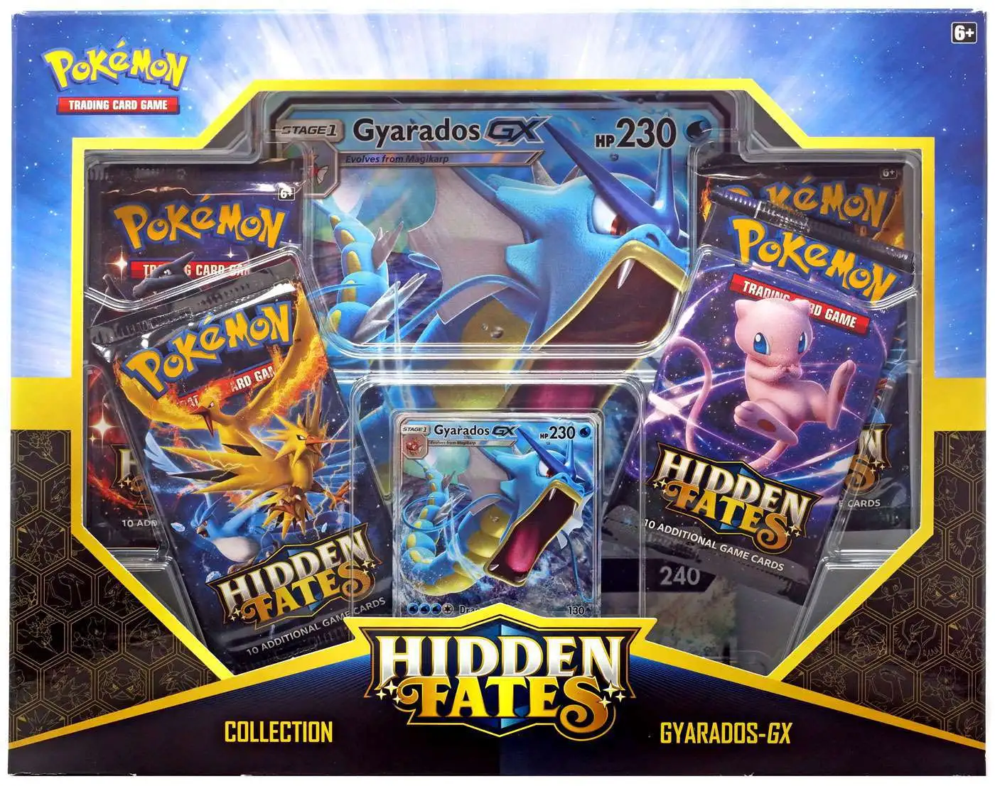Pokemon Hidden Fates GX Collection Box RAICHU-GX 4 BOOSTER PACKS 2 Promo Cards 