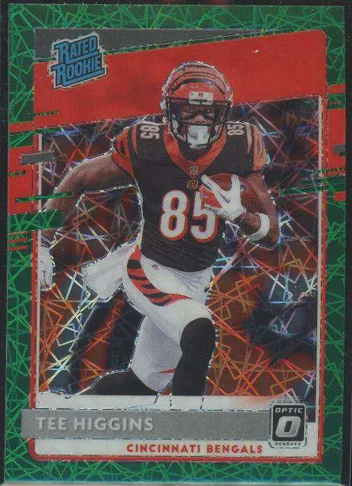 NFL 2020 Panini Select Tee Higgins Red Die-Cut Prizm Trading Card 60 Rookie  - ToyWiz