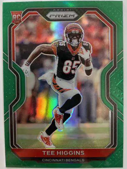 2020 Panini Prizm Prizms Orange Disco #308 Tee Higgins Bengals RC