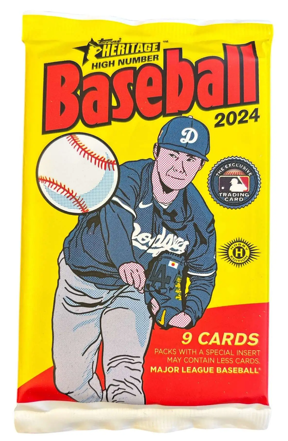 MLB Topps Heritage High Number Baseball Trading Card HOBBY Pack [9 Cards]