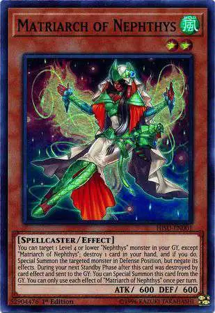 YuGiOh Hidden Summoners Super Rare Matriarch of Nephthys HISU-EN001