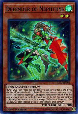 YuGiOh Hidden Summoners Super Rare Defender of Nephthys HISU-EN004