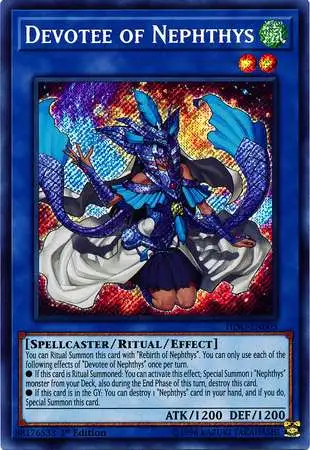 YuGiOh Hidden Summoners Secret Rare Devotee of Nephthys HISU-EN005
