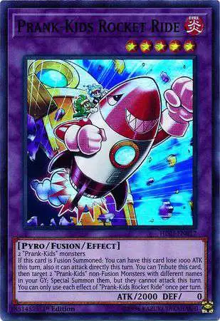 YuGiOh Hidden Summoners Super Rare Prank-Kids Rocket Ride HISU-EN017