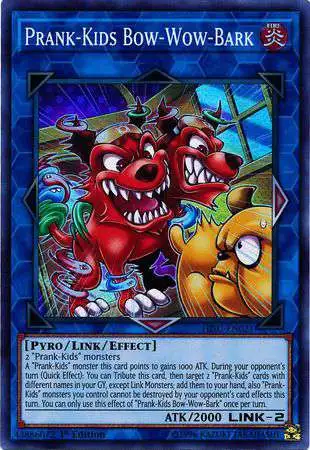 YuGiOh Hidden Summoners Super Rare Prank-Kids Bow-Wow-Bark HISU-EN021