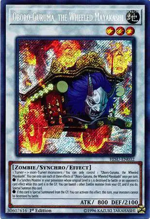 YuGiOh Hidden Summoners Secret Rare Oboro-Guruma, the Wheeled Mayakashi HISU-EN032