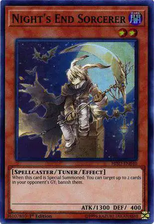 YuGiOh Hidden Summoners Super Rare Night's End Sorcerer HISU-EN040