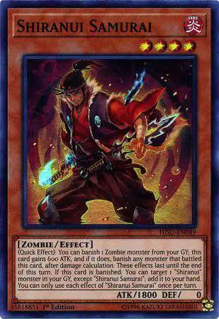 YuGiOh Hidden Summoners Super Rare Shiranui Samurai HISU-EN049