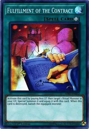 YuGiOh Hidden Summoners Super Rare Fulfillment of the Contract HISU-EN052