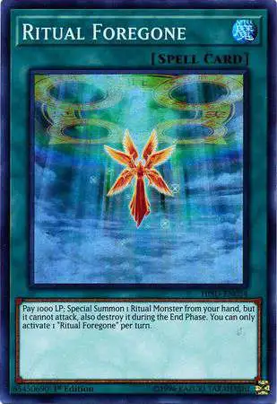 YuGiOh Hidden Summoners Super Rare Ritual Foregone HISU-EN054