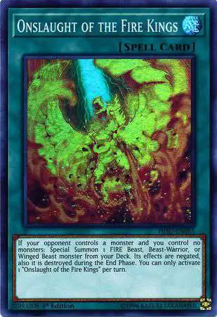 YuGiOh Hidden Summoners Super Rare Onslaught of the Fire Kings HISU-EN055