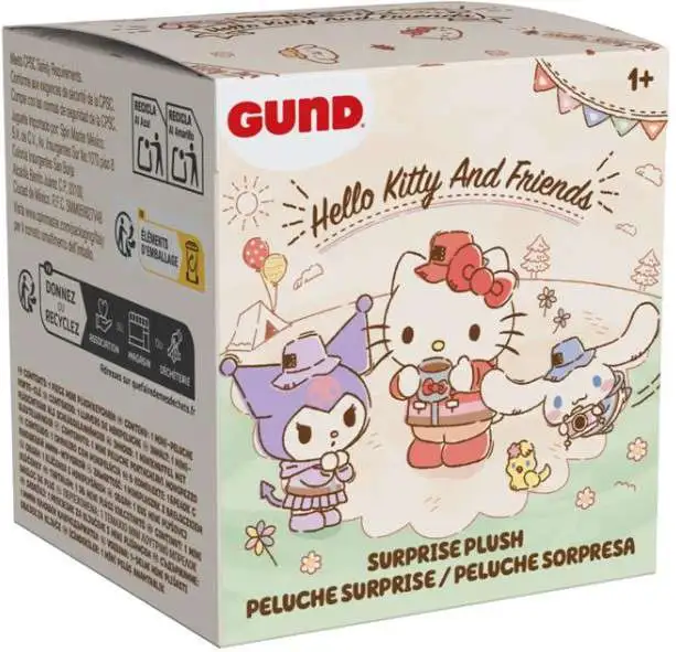 Sanrio Hello Kitty & Friends Plush Keychain Camping 3.5-Inch Mystery Pack [1 RANDOM Surprise Figure]