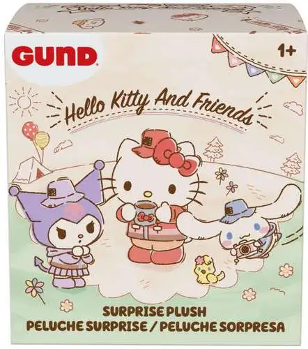Sanrio Hello Kitty & Friends Plush Keychain Camping 3.5-Inch Mystery Box [12 Packs]