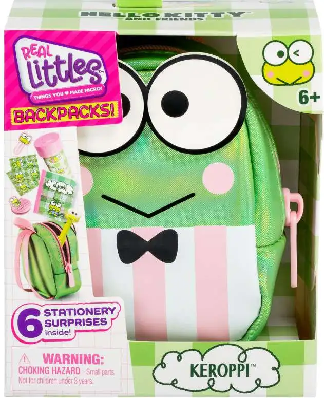 Hello Kitty & Friends Real Littles Backpacks! Keroppi Pack