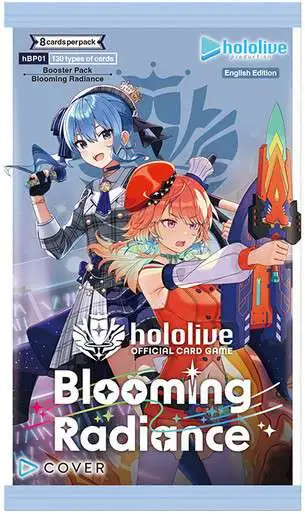 Hololive Trading Card Game Blooming Radiance Booster Pack BP01 [8 Cards]