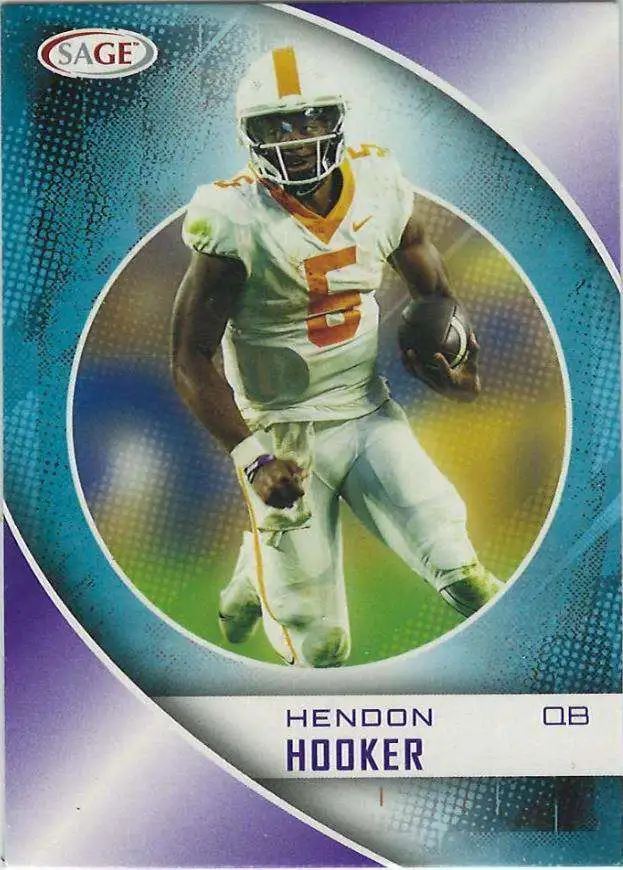 NFL 2023 Sage Single Card Black Hendon Hooker 86 Rookie, Next Level - ToyWiz