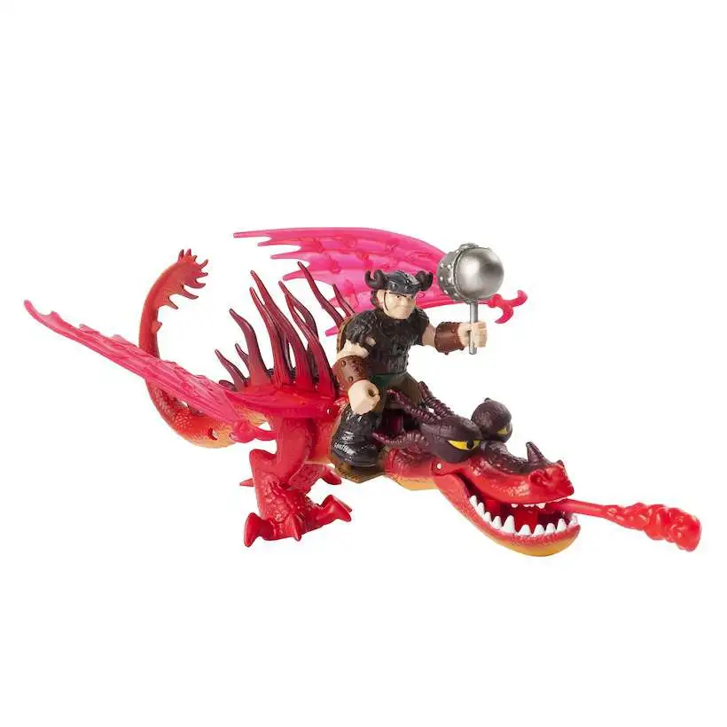 How to Train Your Dragon Race to the Edge Dragon Riders Snotlout Hookfang  Green Action Figure 2-Pack Spin Master - ToyWiz