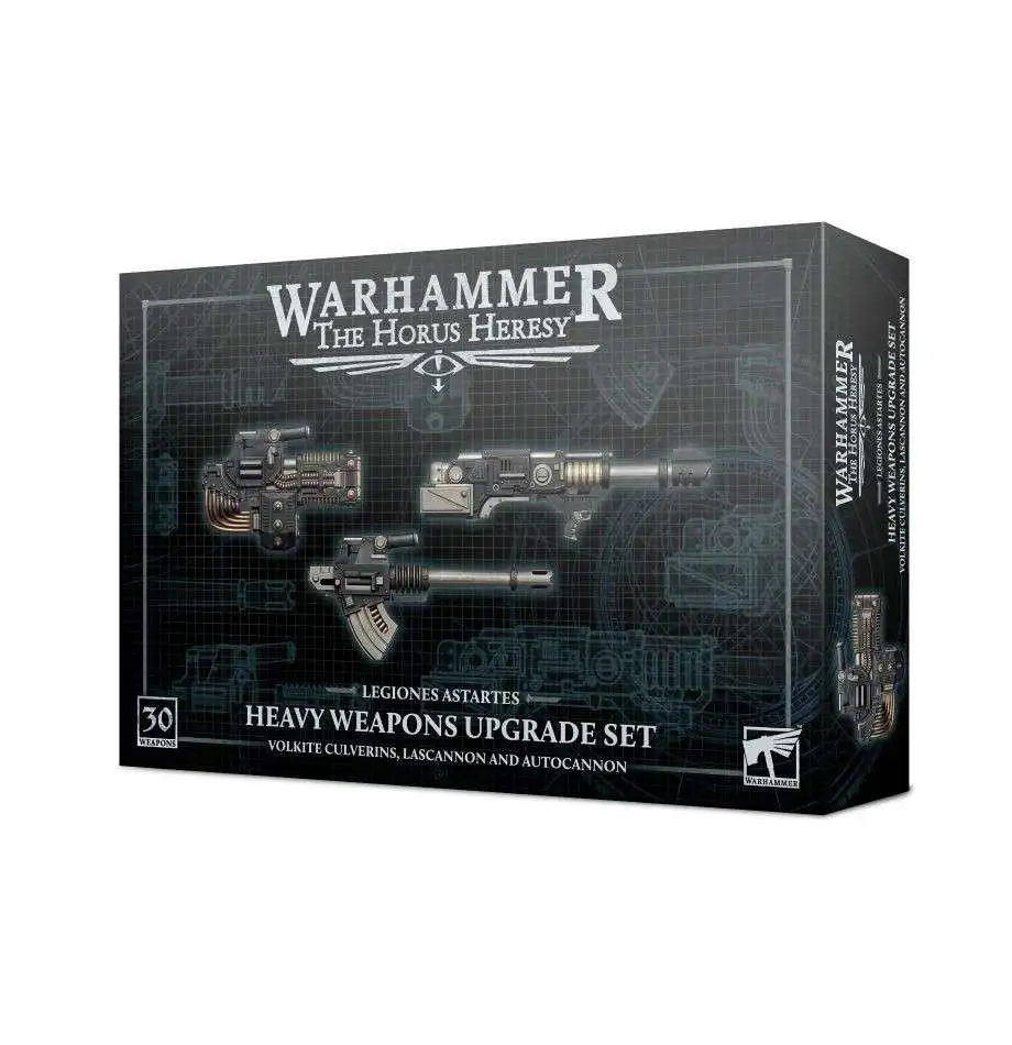 Warhammer: The Horus Heresy 2nd Edition Volkite Culverins, Lascannon and Autocannon Miniatures [Heavy Weapons Upgrade Set]