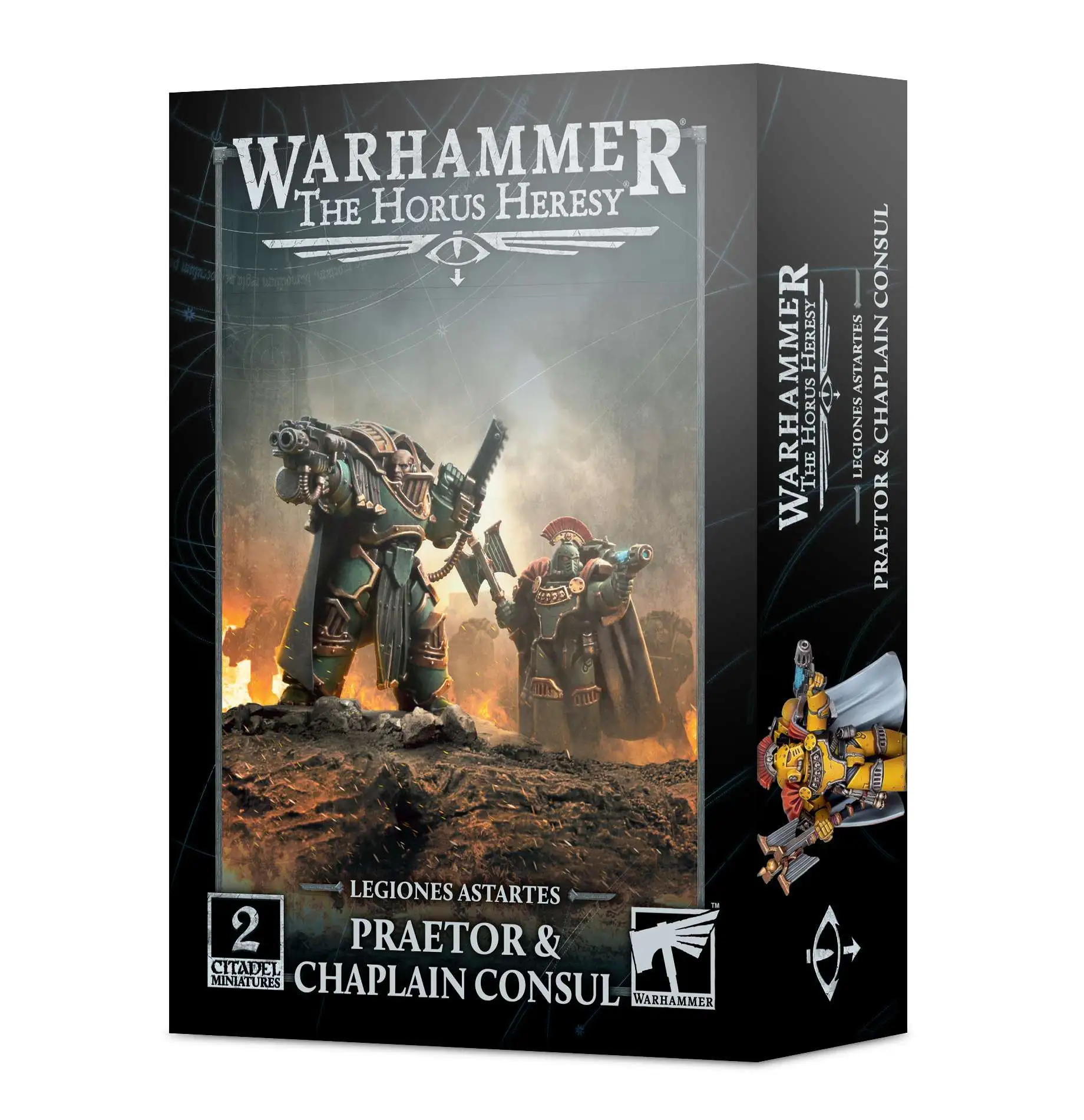 Warhammer: The Horus Heresy 2nd Edition Praetor & Chaplain Consul Miniatures