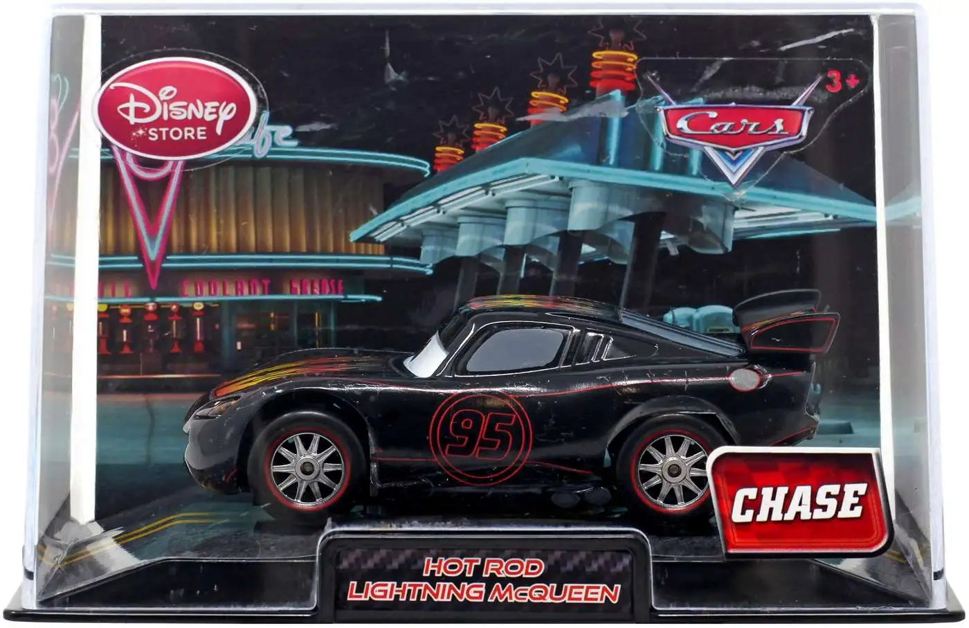 Pixar Cars Chase Disney Store Exclusive HOT ROD Lightning McQueen 1:43 scale 