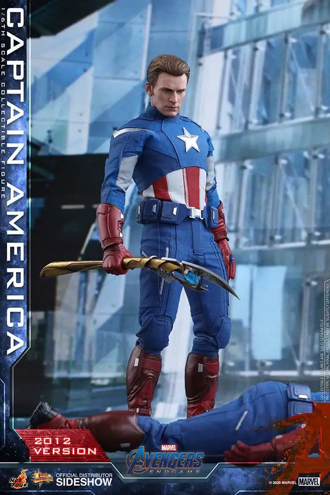 bomba Integración ángel Marvel Avengers Endgame Captain America 16 Collectible Figure 2012 Version  Hot Toys - ToyWiz