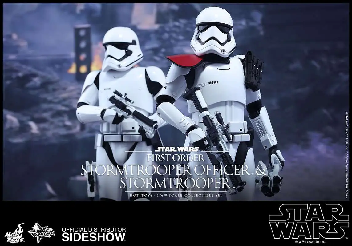 Star Wars The Force Awakens Movie Masterpiece First Order Stormtrooper  Officer and Stormtrooper Collectible Figures