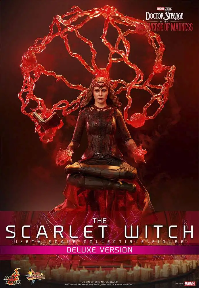 Marvel Doctor Strange in the Multiverse of Madness Movie Masterpiece Scarlet Witch Collectible Figure MMS653 [Deluxe Version, Multiverse of Madness] (Pre-Order ships February 2024)