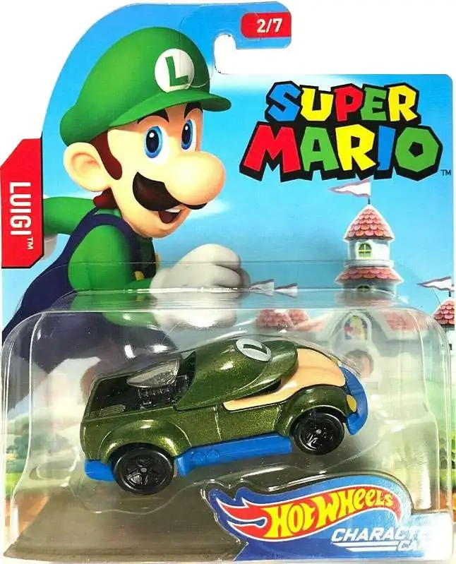 Hot Wheels Super Mario Luigi 164 Diecast Car 27 Mattel Toys - ToyWiz