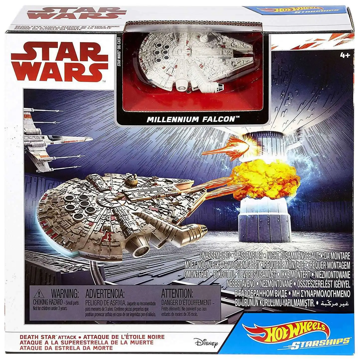 Hot Wheels Star Wars Starships Death Star Attack Playset Mattel 