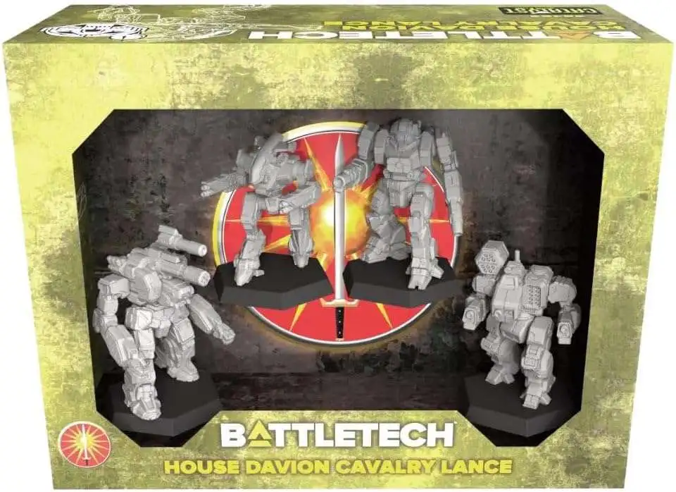 BattleTech House Davion Cavalry Lance Miniatures Pack