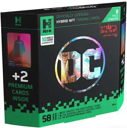DC Unlock the Multiverse Chapter 1 Hybrid NFT Trading Card Starter Deck [8 Packs]