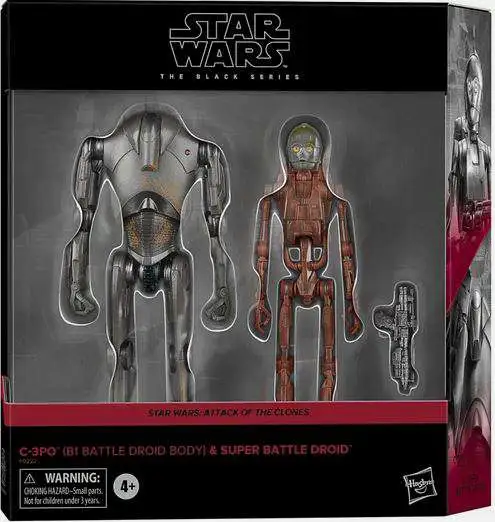 Star Wars Attack of the Clones Black Series C-3PO & Super Battle Droid Exclusive Action Figure 2-Pack