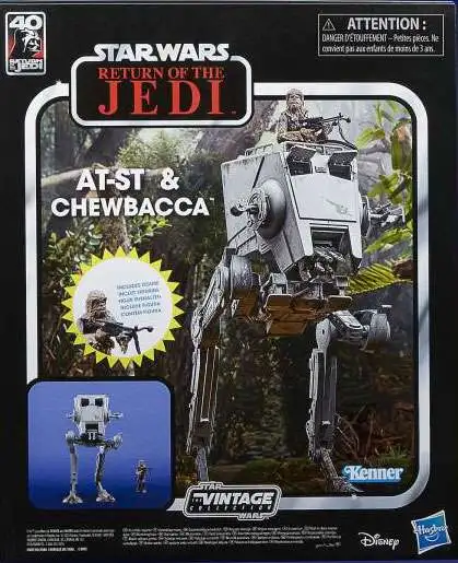 Star Wars Return of the Jedi Vintage Collection Imperial AT-ST with  Chewbacca Action Figure