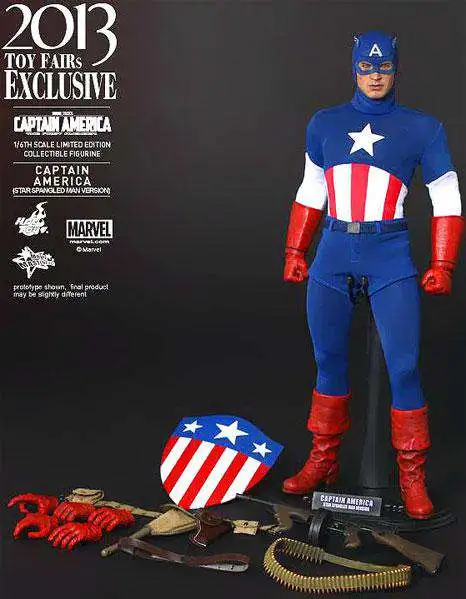 Hot toys captain america star store spangled man