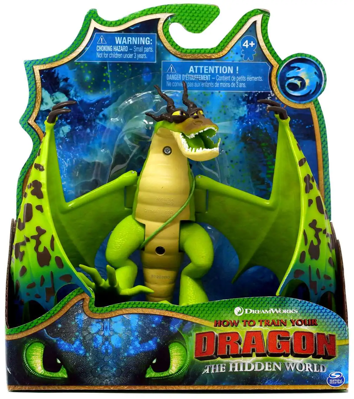 How to Train Your Dragon The Hidden World Monstrous Nightmare Basic Action Figure [Green, Loose]