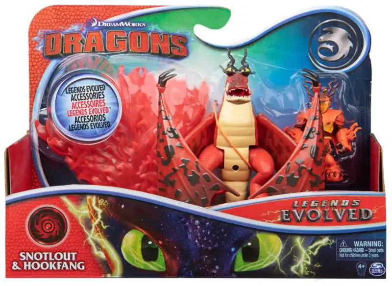 DreamWorks How to Train Your Dragon The Hidden World Snootlout & Hookfang Toy 
