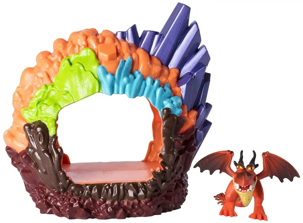 2019 NEW How to Train Your Dragon The Hidden World Hookfang Dragon Lair Playset 