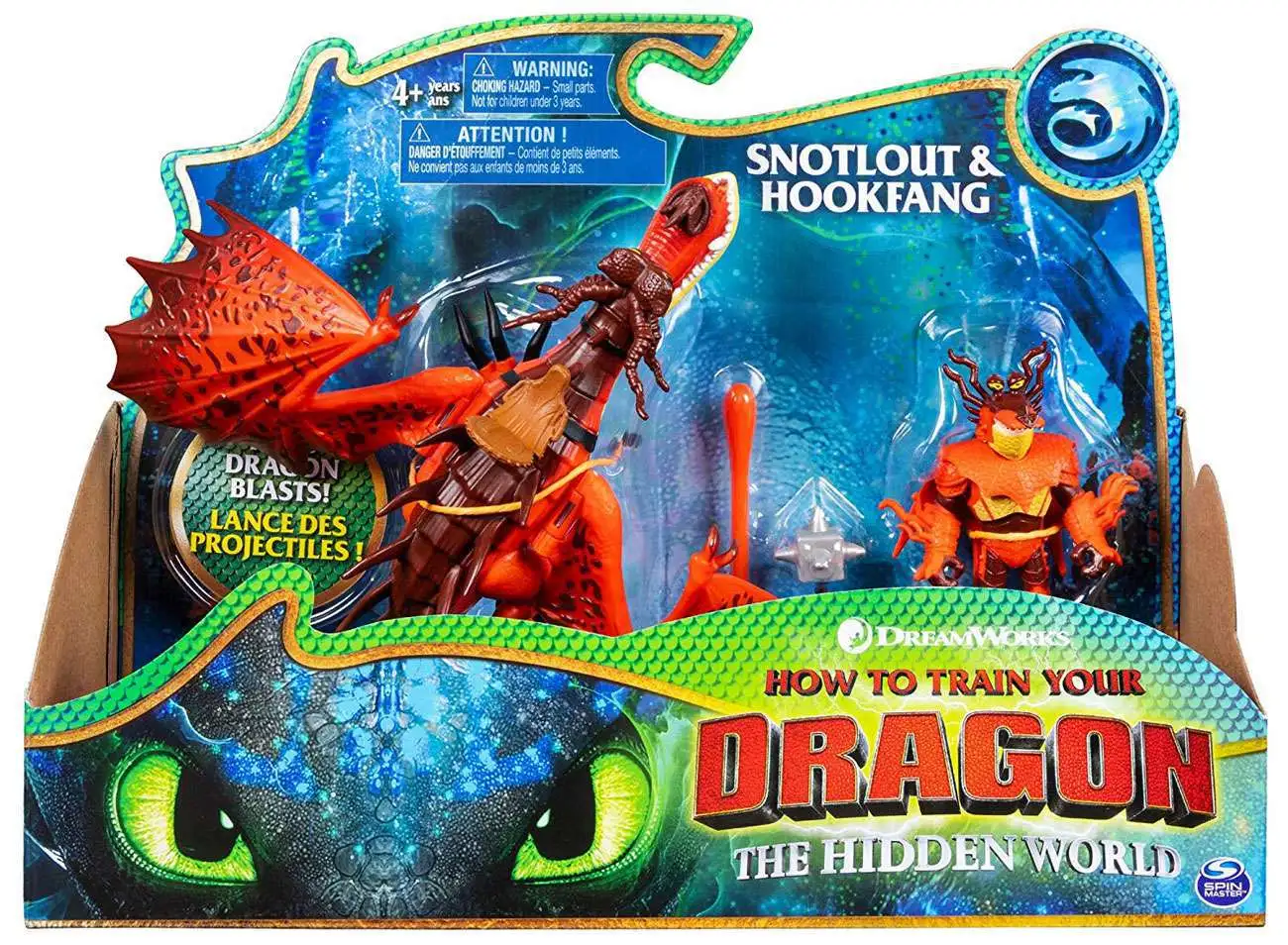 How To Train Your Dragon Hidden World Snotlout & Hookfang Action Figure Toy New 