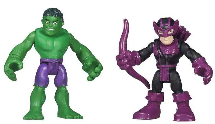 5x Playskool Marvel Super Hero Nick Fury HAWKEYE Vision Grey Ultron Hulk Boy Toy 