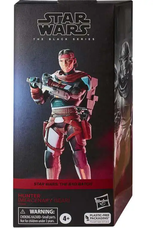 Star Wars The Bad Batch: The Black Series Hunter (Mercenary Gear) Kids Toy  Action Figure for Boys and Girls (9”)