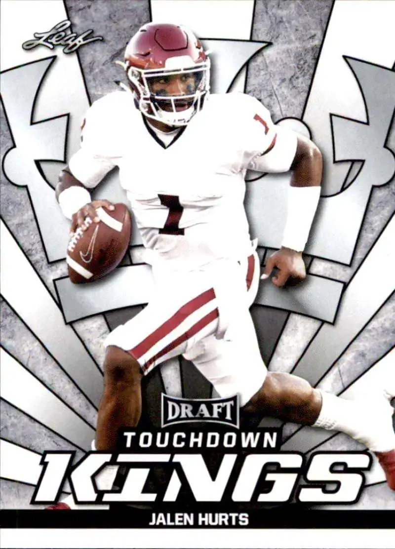 NFL 2020 Leaf Draft Jalen Hurts #83 [Rookie, Touchdown Kings]