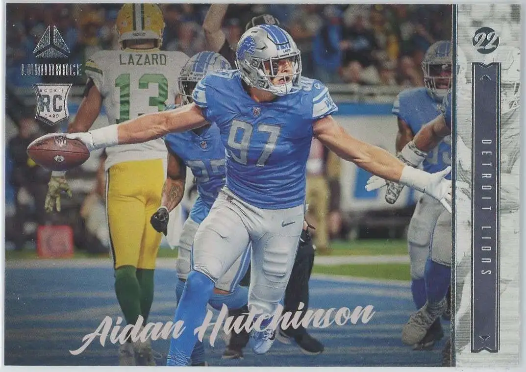 2022 Panini Instant Draft Night Football #2 Aidan Hutchinson Rookie Card  Lions