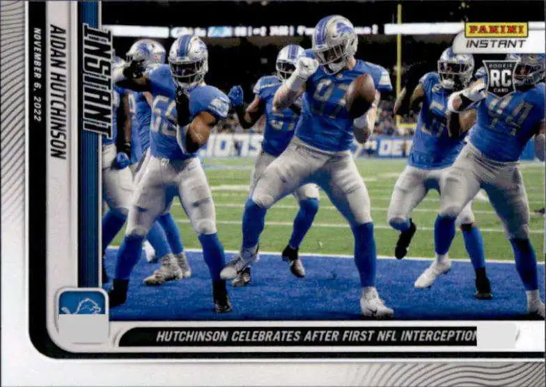 NFL Detroit Lions 2022 Instant RPS First Look Football Single Card 1 of 942 Aidan  Hutchinson FL2 Rookie Card - ToyWiz