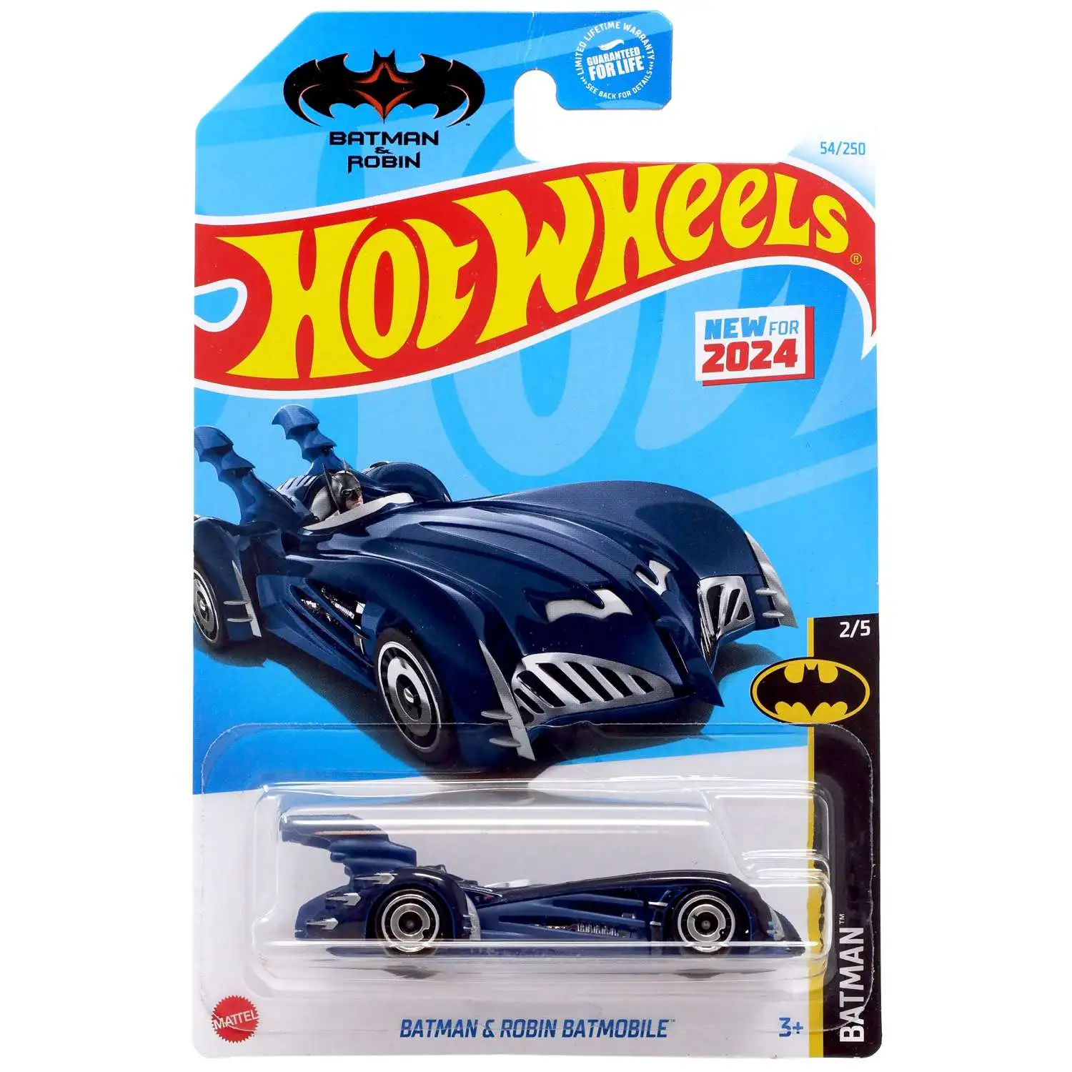 Hot Wheels Batman & Robin Batman Batmobile Diecast Car [Blue]