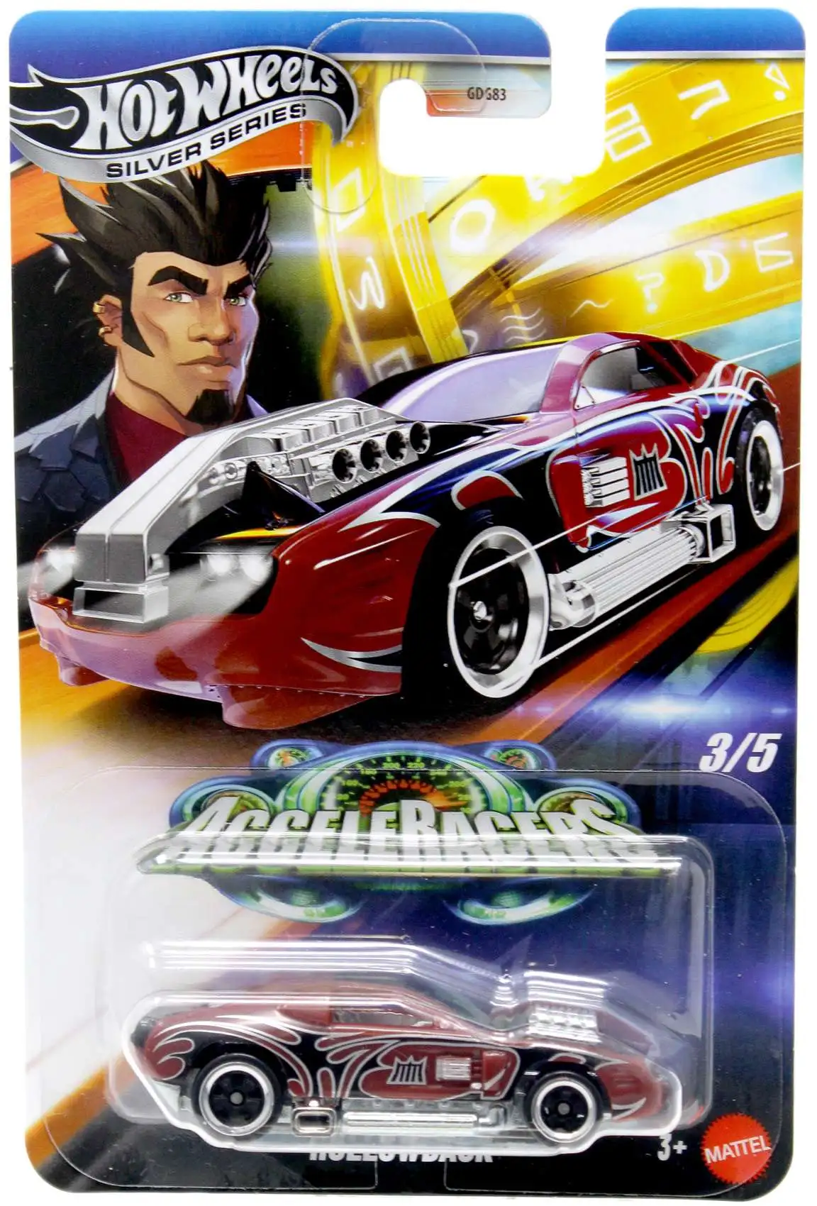 Hot Wheels Acceleracers Silver Series Hollowback Diecast Car