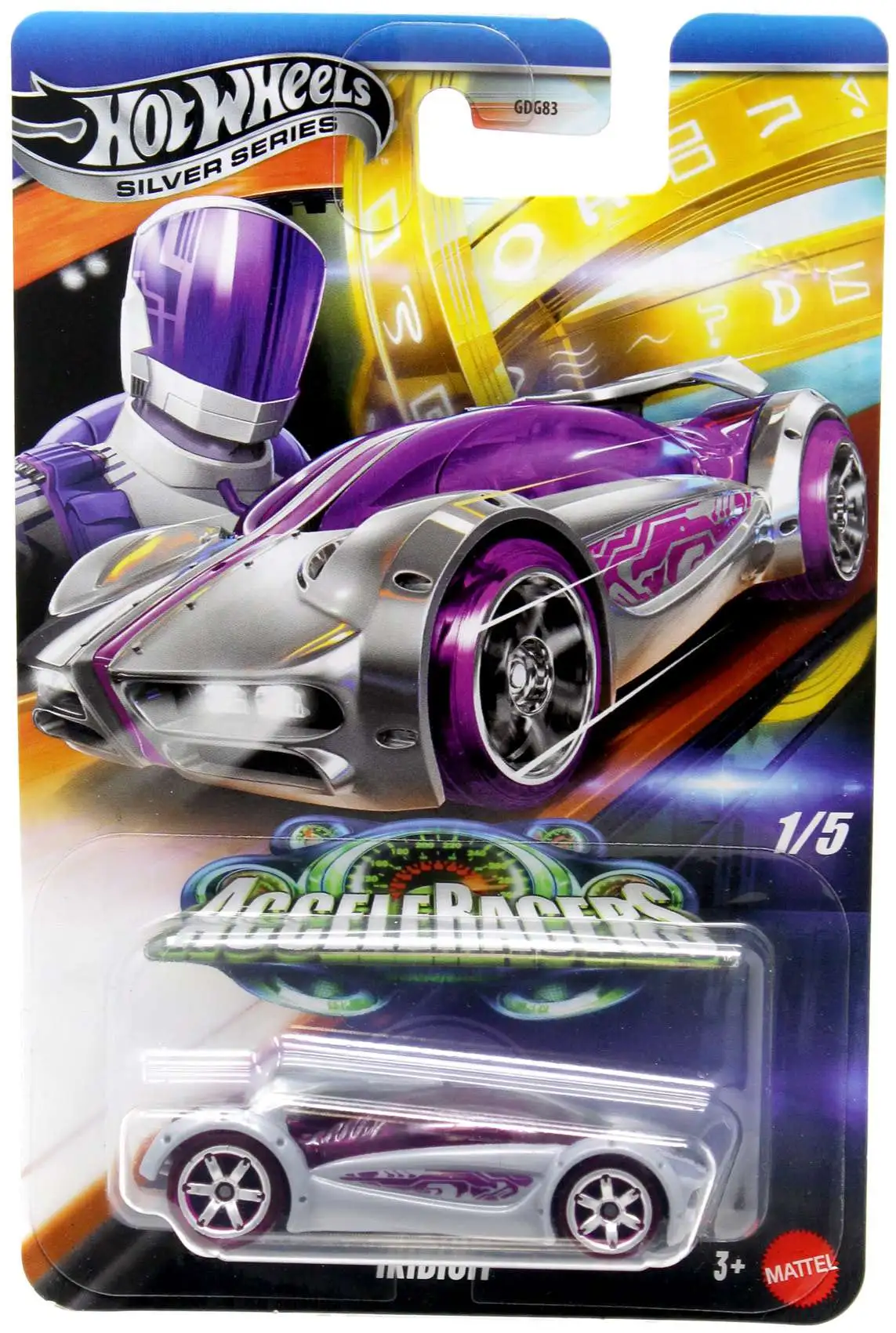 Hot Wheels Acceleracers Silver Series Iridium Diecast Car