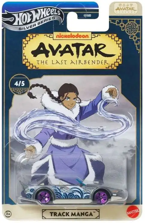 Hot Wheels Avatar the Last Airbender Silver Series Track Manga Die