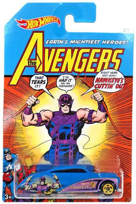 Hot Wheels Marvel The Avengers Purple Passion Diecast Car #2/7 [Hawkeye]